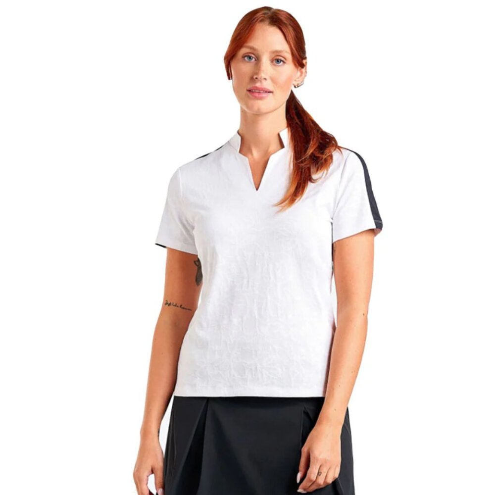 NVO Saskia Mock Neck Womens Golf Polo